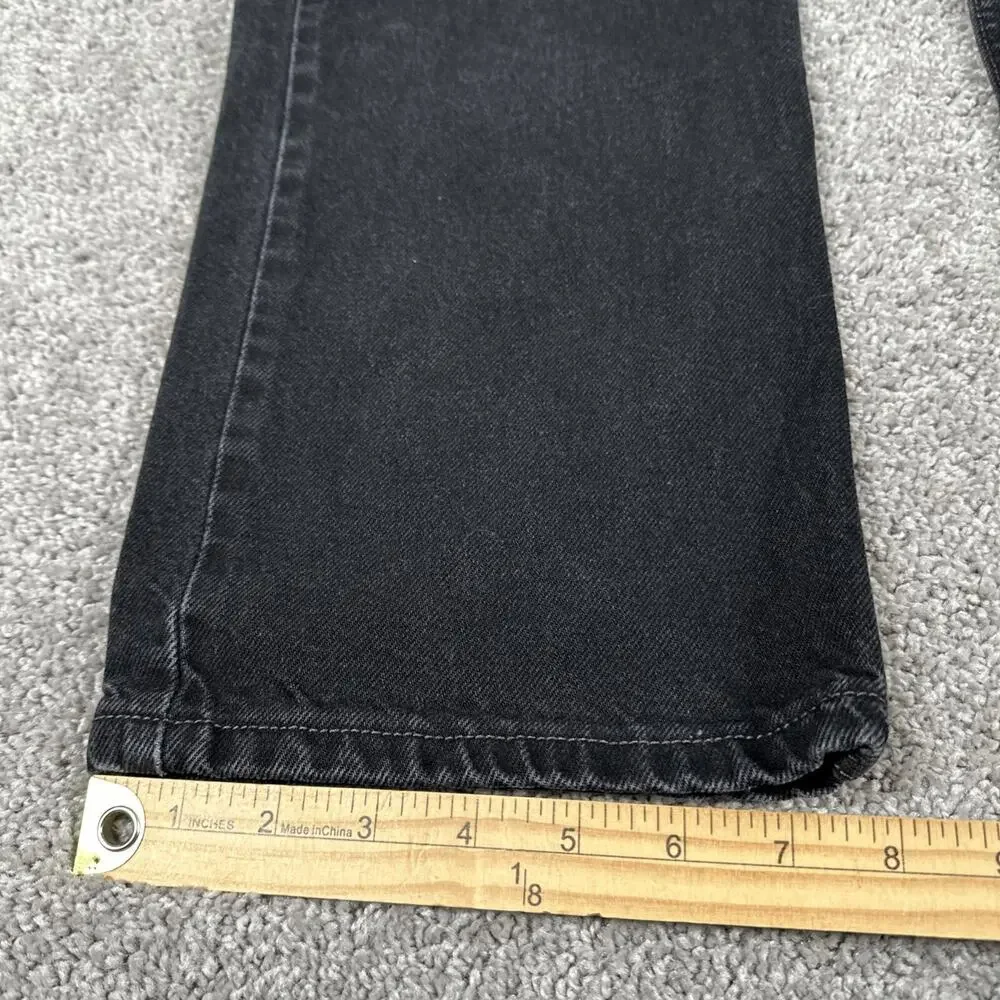 Vtg Levis 505 Jeans Mens 34x30* Dark Black Straight Leg Denim Y2K (Tag 36x32)